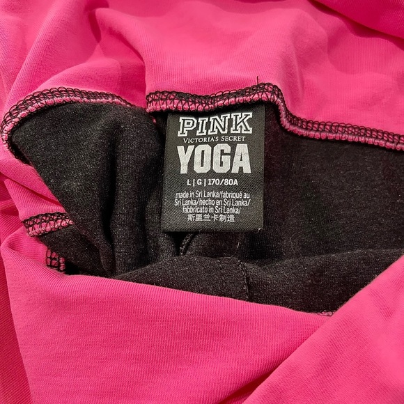 Victoria’s Secret Pink Logo Cotton Foldover Yoga Leggings - Picture 3 of 6